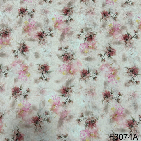 Printed Lizzy Bizzy Cotton fabric-F3074
